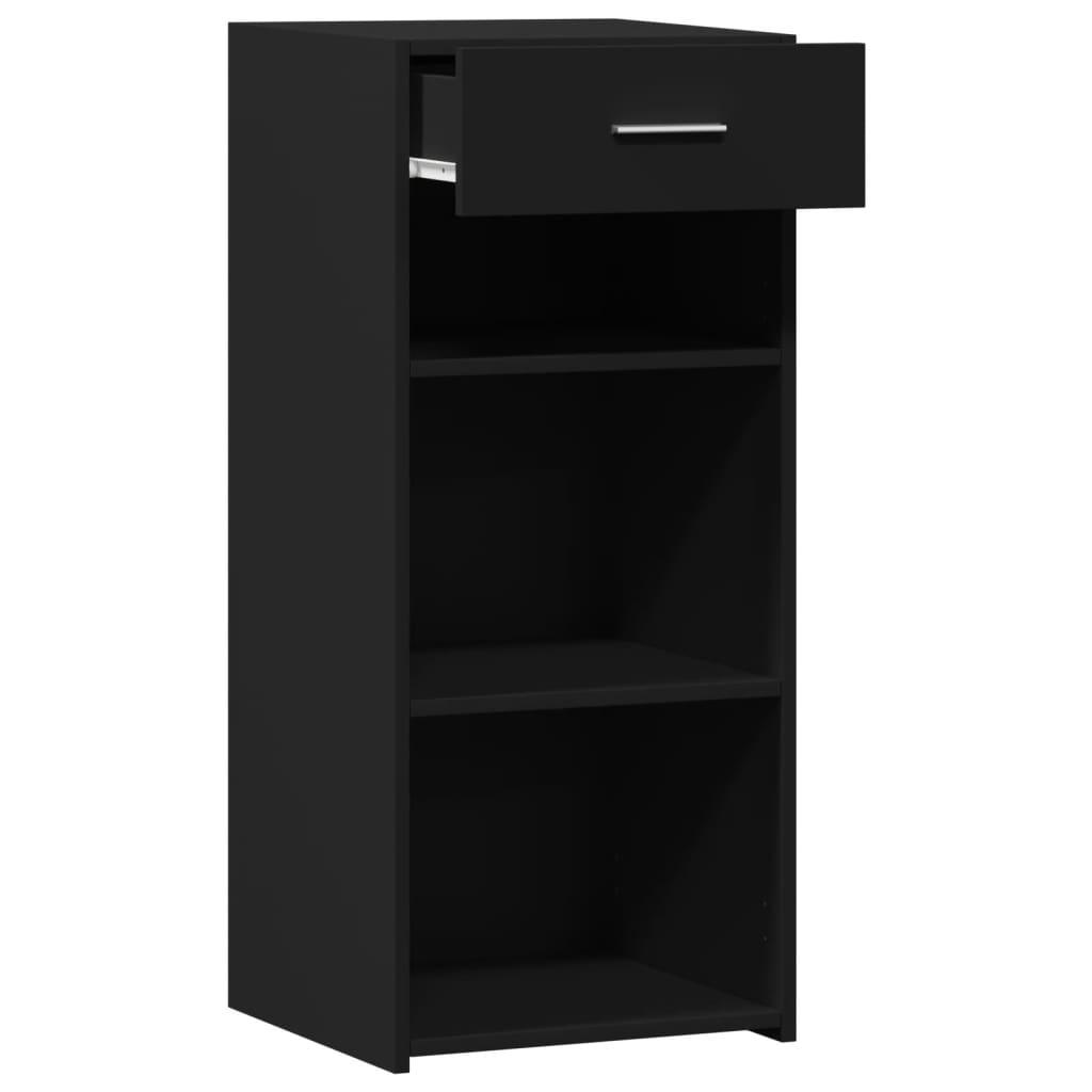 vidaXL Συρταριέρα Μαύρη 40x42,5x93 εκ. από Επεξεργασμένο Ξύλο