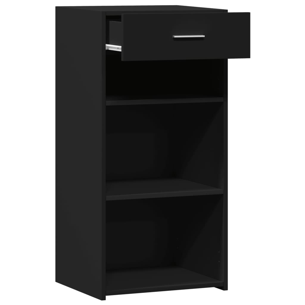 vidaXL Συρταριέρα Μαύρη 45x42,5x93 εκ. από Επεξεργασμένο Ξύλο