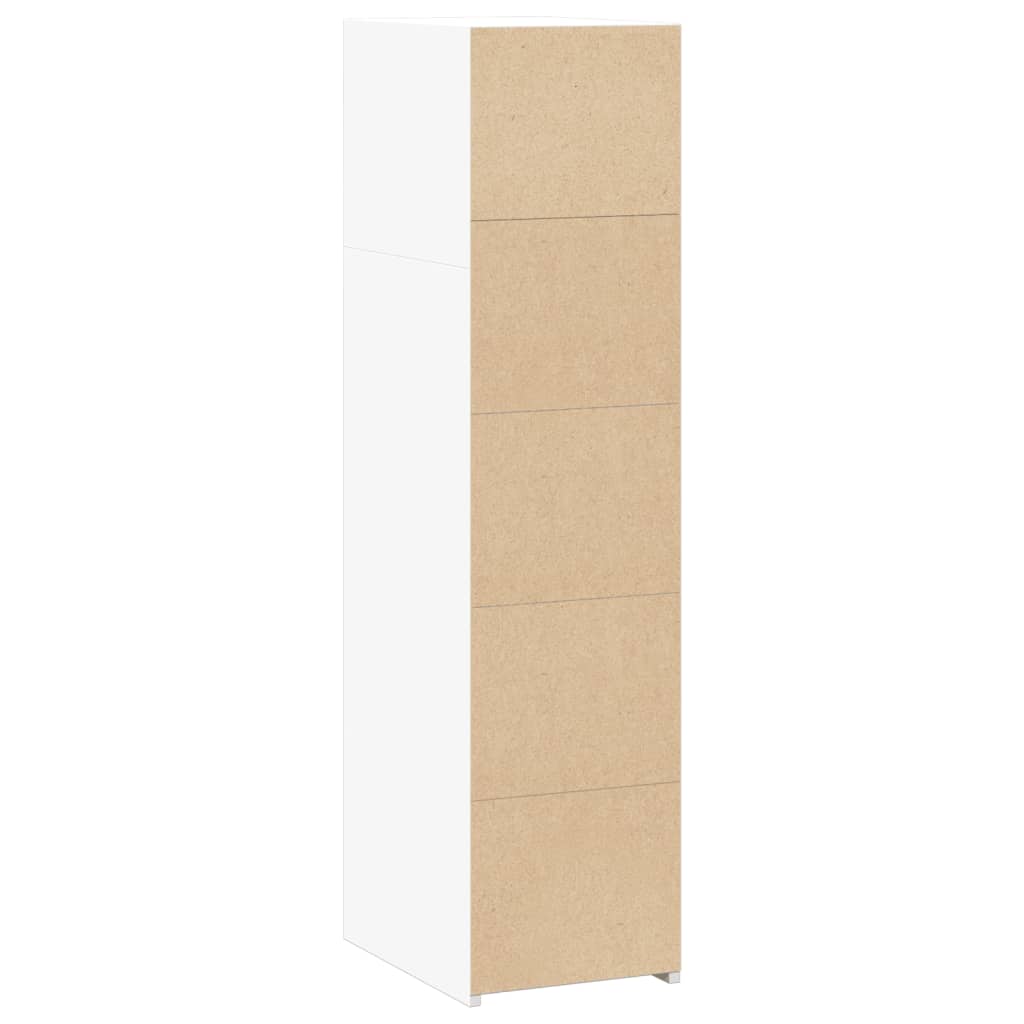 vidaXL Ντουλάπι Λευκό 30x41x124 εκ. από Επεξεργασμένο Ξύλο