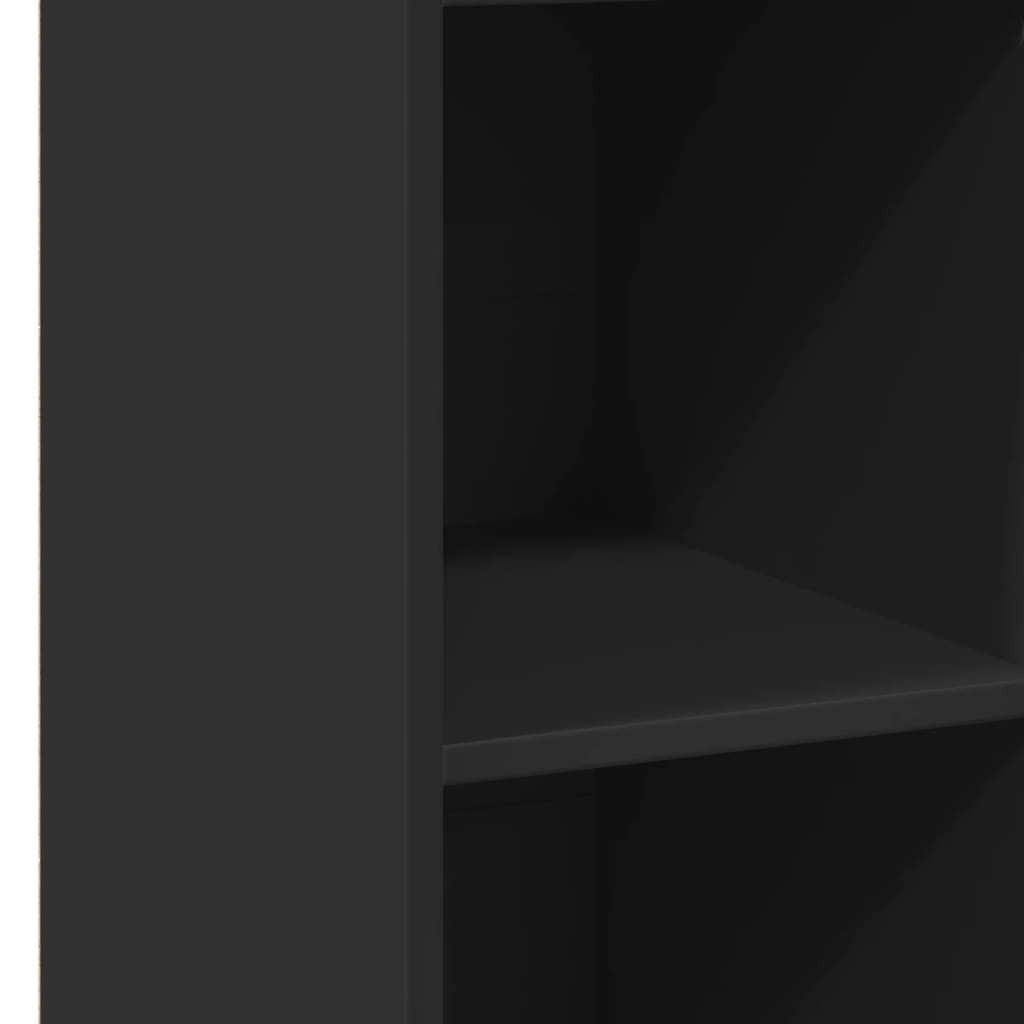 vidaXL Ντουλάπι Μαύρο 30x41x124 εκ. από Επεξεργασμένο Ξύλο