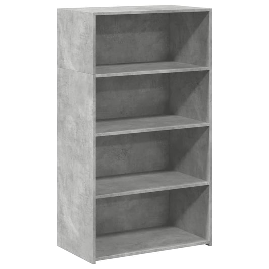 vidaXL Ντουλάπι Γκρι Σκυροδέματος 70x41x124 εκ. από Επεξεργασμένο Ξύλο