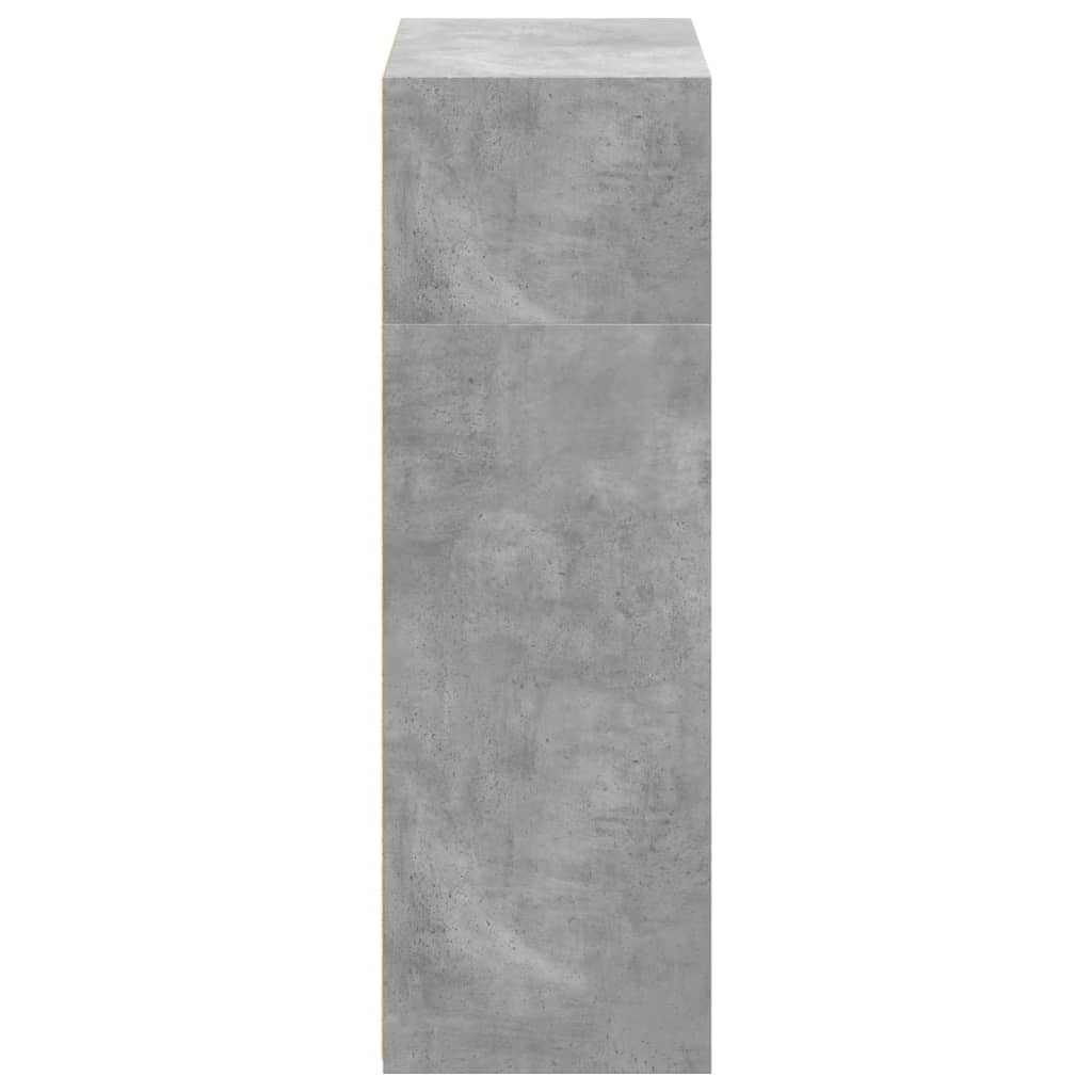 vidaXL Ντουλάπι Γκρι Σκυροδέματος 70x41x124 εκ. από Επεξεργασμένο Ξύλο