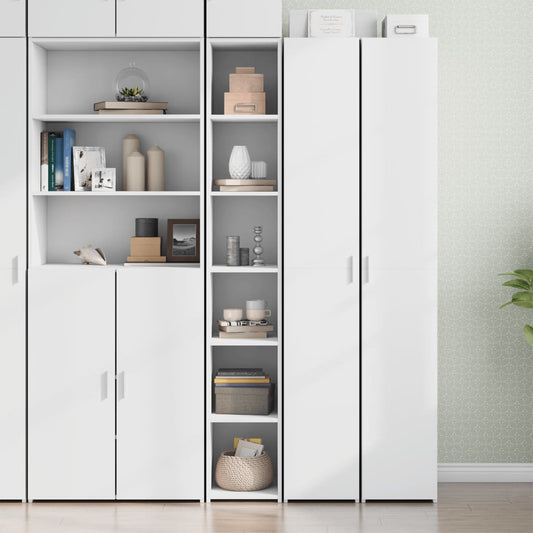 vidaXL Ντουλάπι Λευκό 30x41x185 εκ. από Επεξεργασμένο Ξύλο