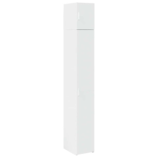 vidaXL Ντουλάπι Αποθήκευσης Στενό Λευκό 30x42,5x225 εκ. Επεξεργ. Ξύλο