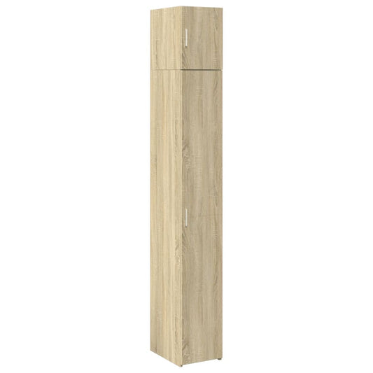 vidaXL Ντουλάπι Αποθήκευσης Στενό Δρυς 30x42,5x225 εκ. Επεξεργ. Ξύλο