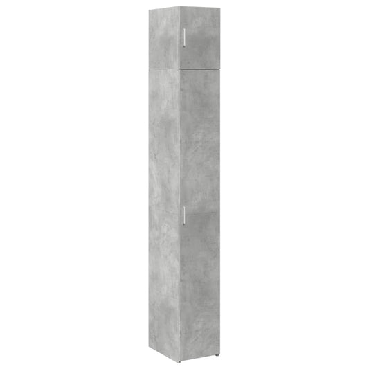 vidaXL Ντουλάπι Αποθήκευσης Στενό Γκρι 30x42,5x225 εκ. Επεξεργ. Ξύλο