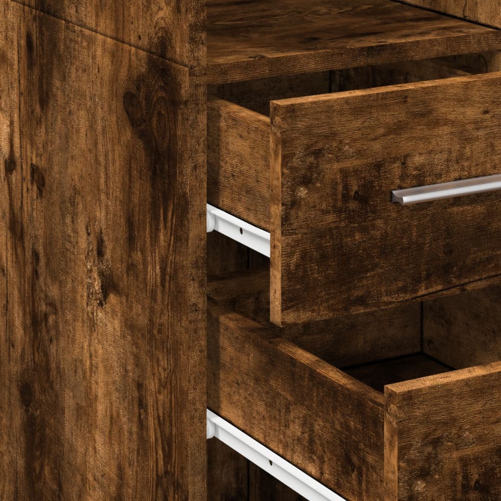 vidaXL Ντουλάπι Αποθήκευσης Στενό Δρυς 30x42,5x225 εκ. Επεξεργ. Ξύλο