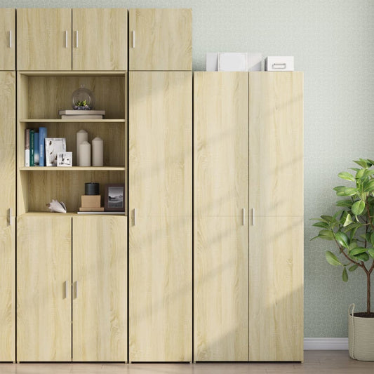 vidaXL Ντουλάπι Αποθήκευσης Στενό Δρυς 40x42,5x225 εκ. Επεξεργ. Ξύλο
