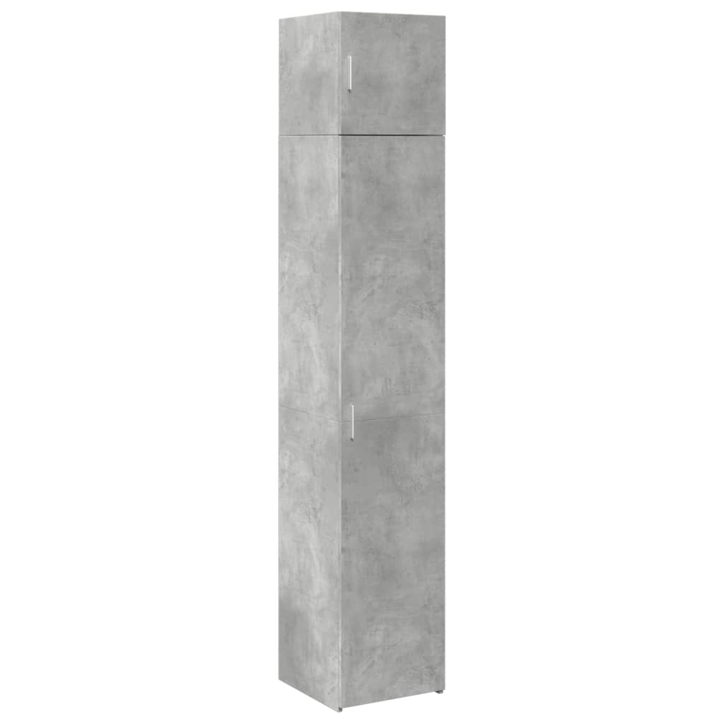 vidaXL Ντουλάπι Αποθήκευσης Στενό Γκρι 40x42,5x225 εκ. Επεξεργ. Ξύλο