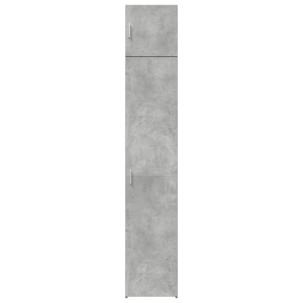 vidaXL Ντουλάπι Αποθήκευσης Στενό Γκρι 40x42,5x225 εκ. Επεξεργ. Ξύλο
