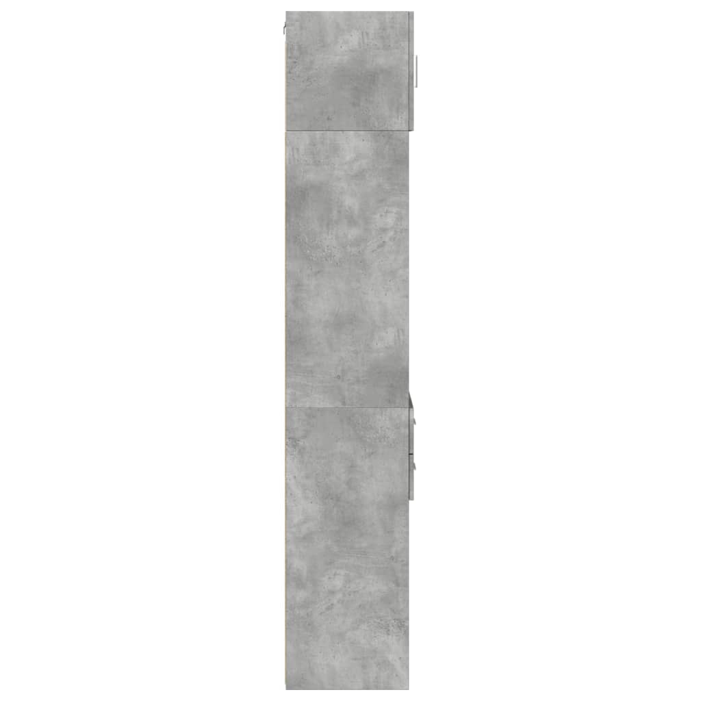 vidaXL Ντουλάπι Αποθήκευσης Στενό Γκρι 40x42,5x225 εκ. Επεξεργ. Ξύλο