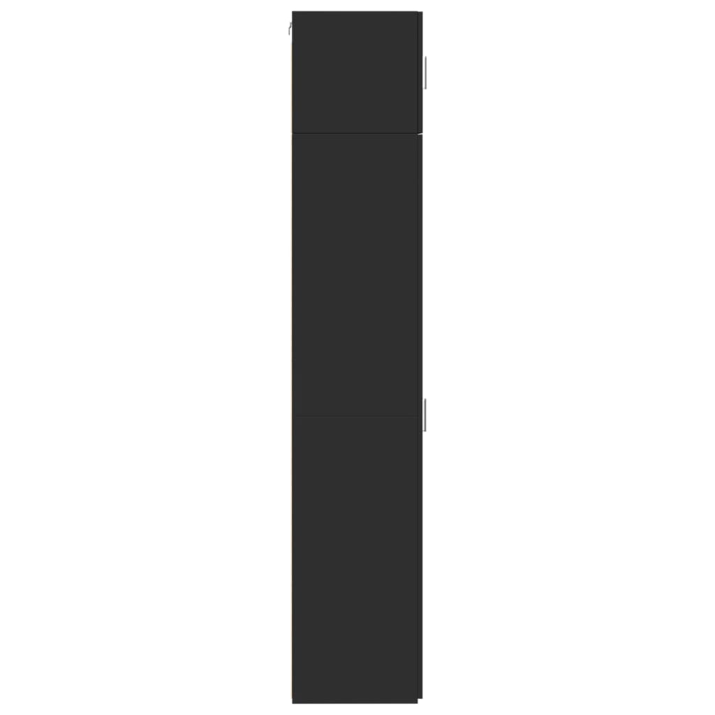 vidaXL Ντουλάπι Αποθήκευσης Στενό Μαύρο 45x42,5x225 εκ. Επεξεργ. Ξύλο