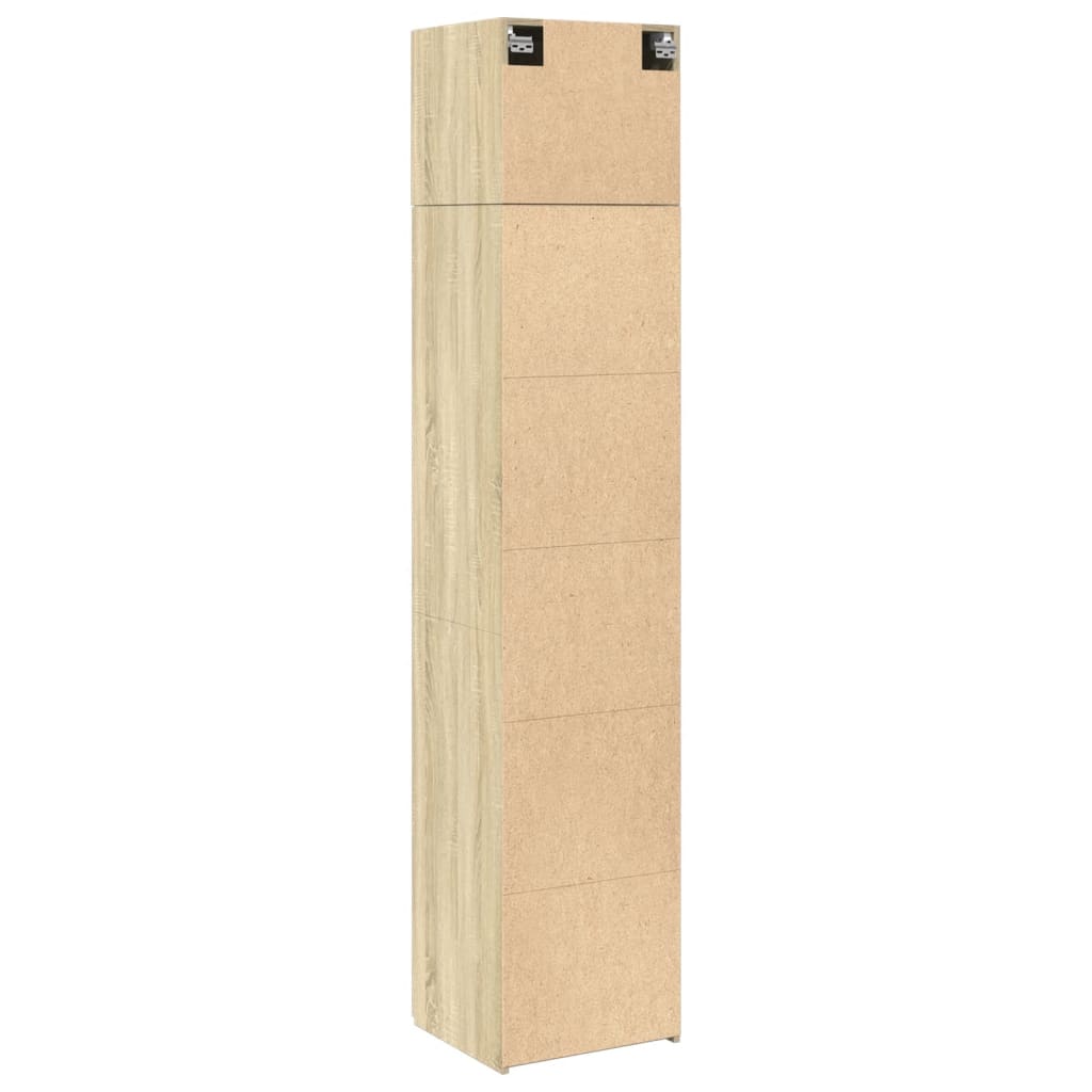 vidaXL Ντουλάπι Αποθήκευσης Στενό Δρυς 45x42,5x225 εκ. Επεξεργ. Ξύλο