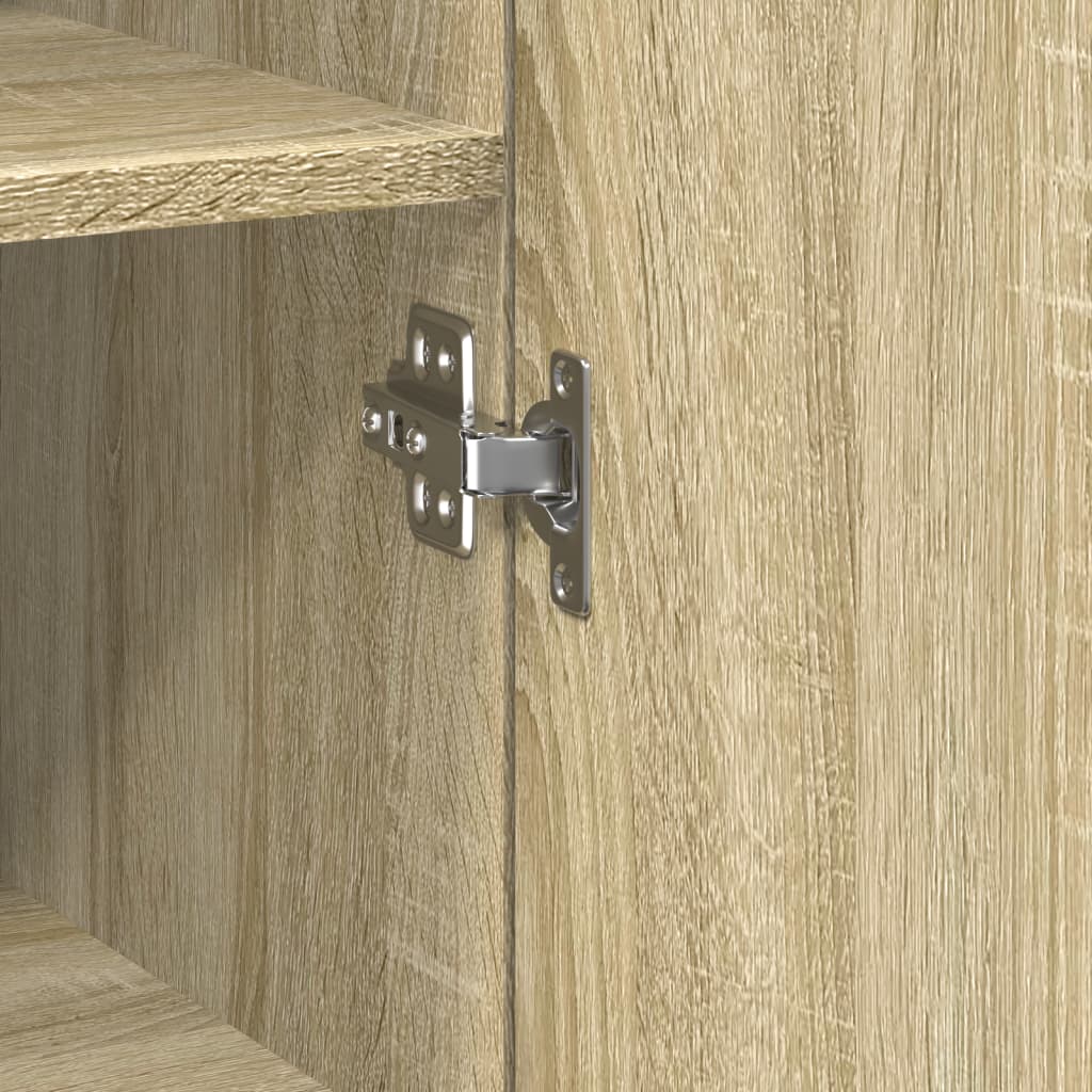 vidaXL Ντουλάπι Αποθήκευσης Στενό Δρυς 45x42,5x225 εκ. Επεξεργ. Ξύλο
