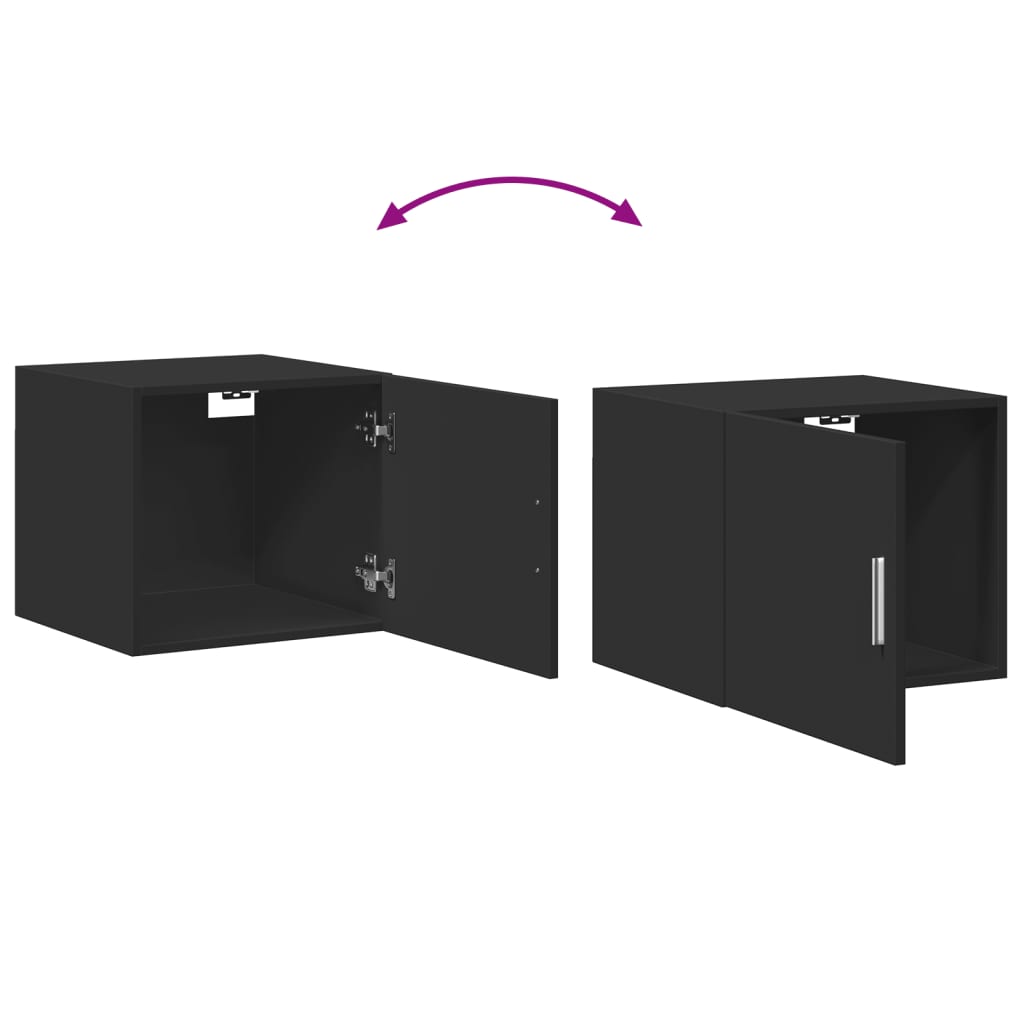 vidaXL Ντουλάπι Αποθήκευσης Στενό Μαύρο 45x42,5x225 εκ. Επεξεργ. Ξύλο