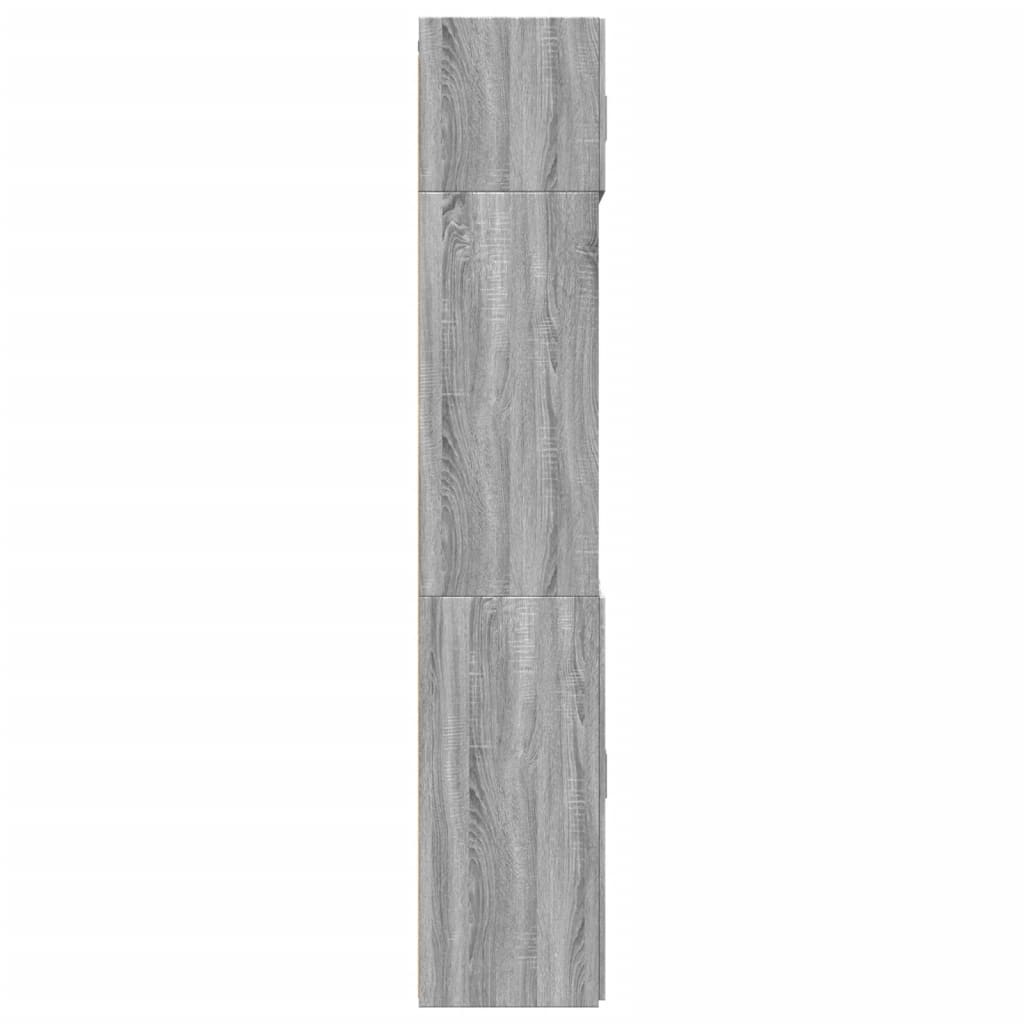 vidaXL Ραφιέρα με Ντουλάπια Γκρι Sonoma 70x42,5x225 εκ. Επεξ. Ξύλο