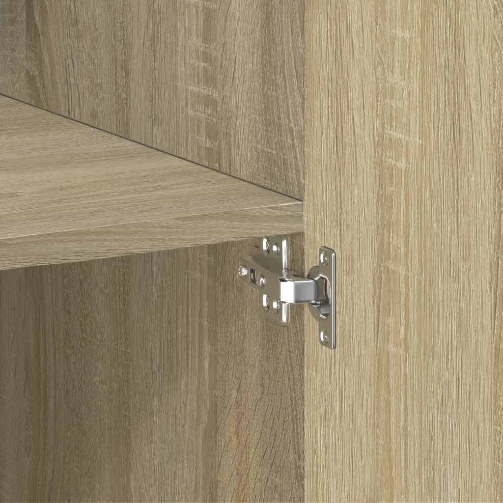 vidaXL Ραφιέρα με Ντουλάπια Sonoma Δρυς 80x42,5x225 εκ. Επεξ. Ξύλο