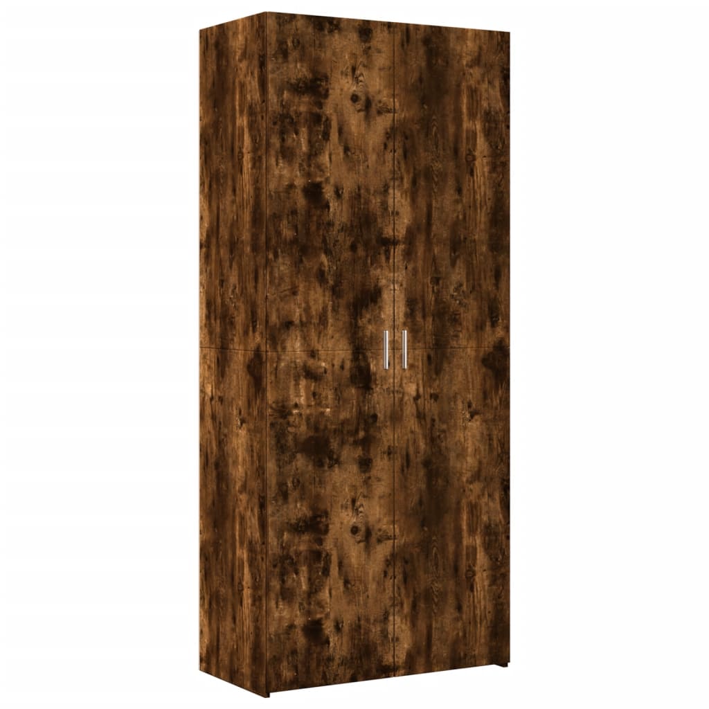 vidaXL Ντουλάπα Καπνιστή Δρυς 80x42,5x249 εκ. από Επεξεργασμένο Ξύλο