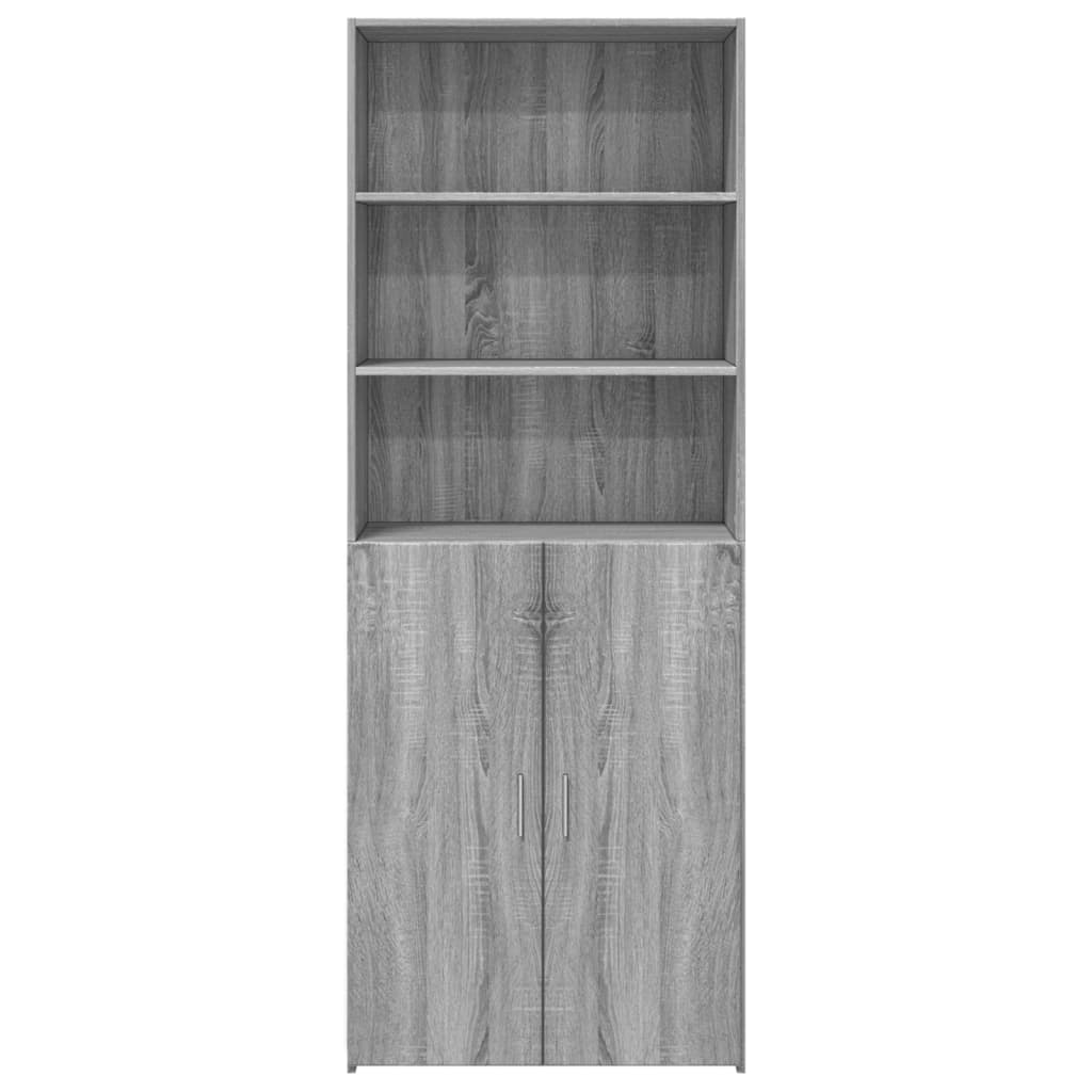 vidaXL Ντουλάπι Γκρι Sonoma 70x42,5x185 εκ. από Επεξεργασμένο Ξύλο