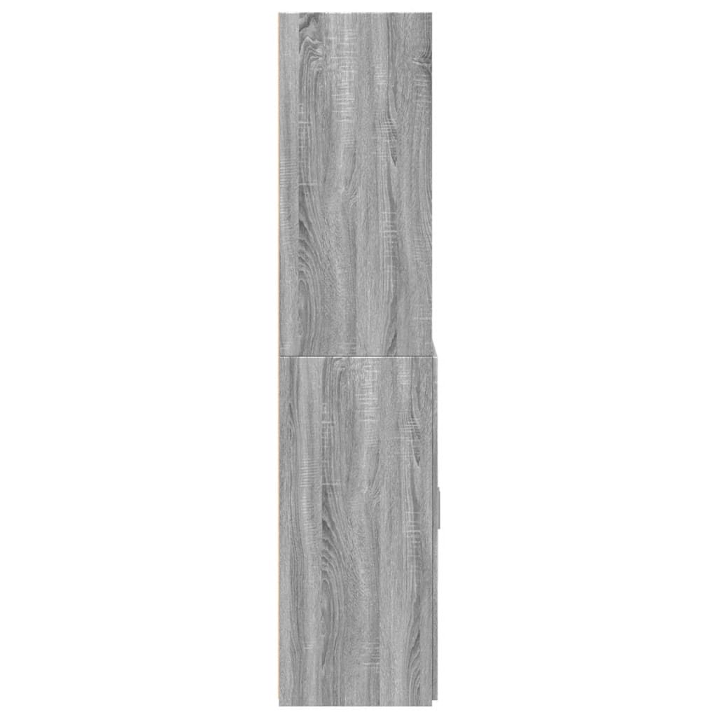 vidaXL Ντουλάπι Γκρι Sonoma 70x42,5x185 εκ. από Επεξεργασμένο Ξύλο