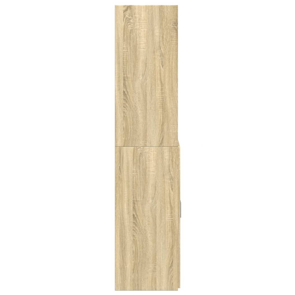 vidaXL Ντουλάπι Sonoma Δρυς 80x42,5x185 εκ. από Επεξεργασμένο Ξύλο