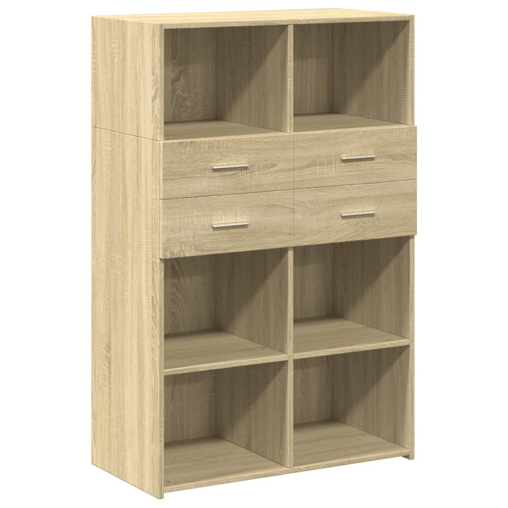 vidaXL Ντουλάπι Sonoma Δρυς 80x42,5x124 εκ. από Επεξεργασμένο Ξύλο