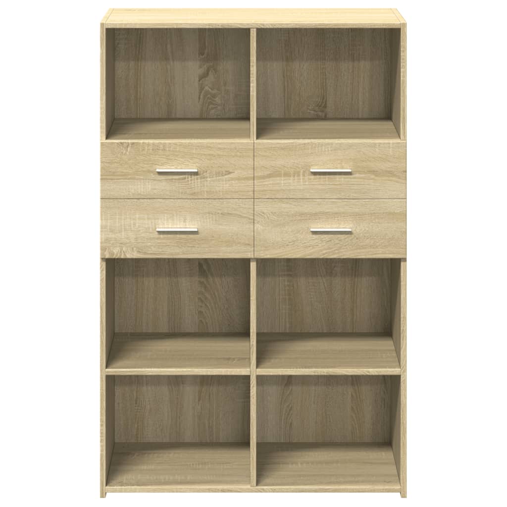 vidaXL Ντουλάπι Sonoma Δρυς 80x42,5x124 εκ. από Επεξεργασμένο Ξύλο