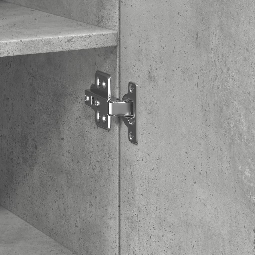 vidaXL Ντουλάπι Γκρι Σκυροδέματος 30x42,5x185 εκ. Επεξεργασμένο Ξύλο