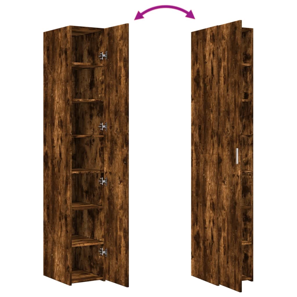 vidaXL Ντουλάπι Καπνιστή Δρυς 30x42,5x185 εκ. από Επεξεργασμένο Ξύλο