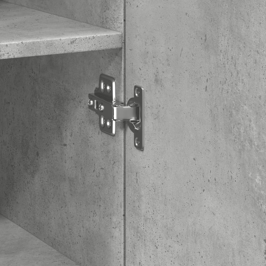 vidaXL Ντουλάπι Γκρι Σκυροδέματος 40x42,5x185 εκ. Επεξεργασμένο Ξύλο