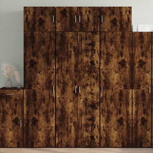 vidaXL Ντουλάπα Καπνιστή Δρυς 70x42,5x185 εκ. από Επεξεργασμένο Ξύλο