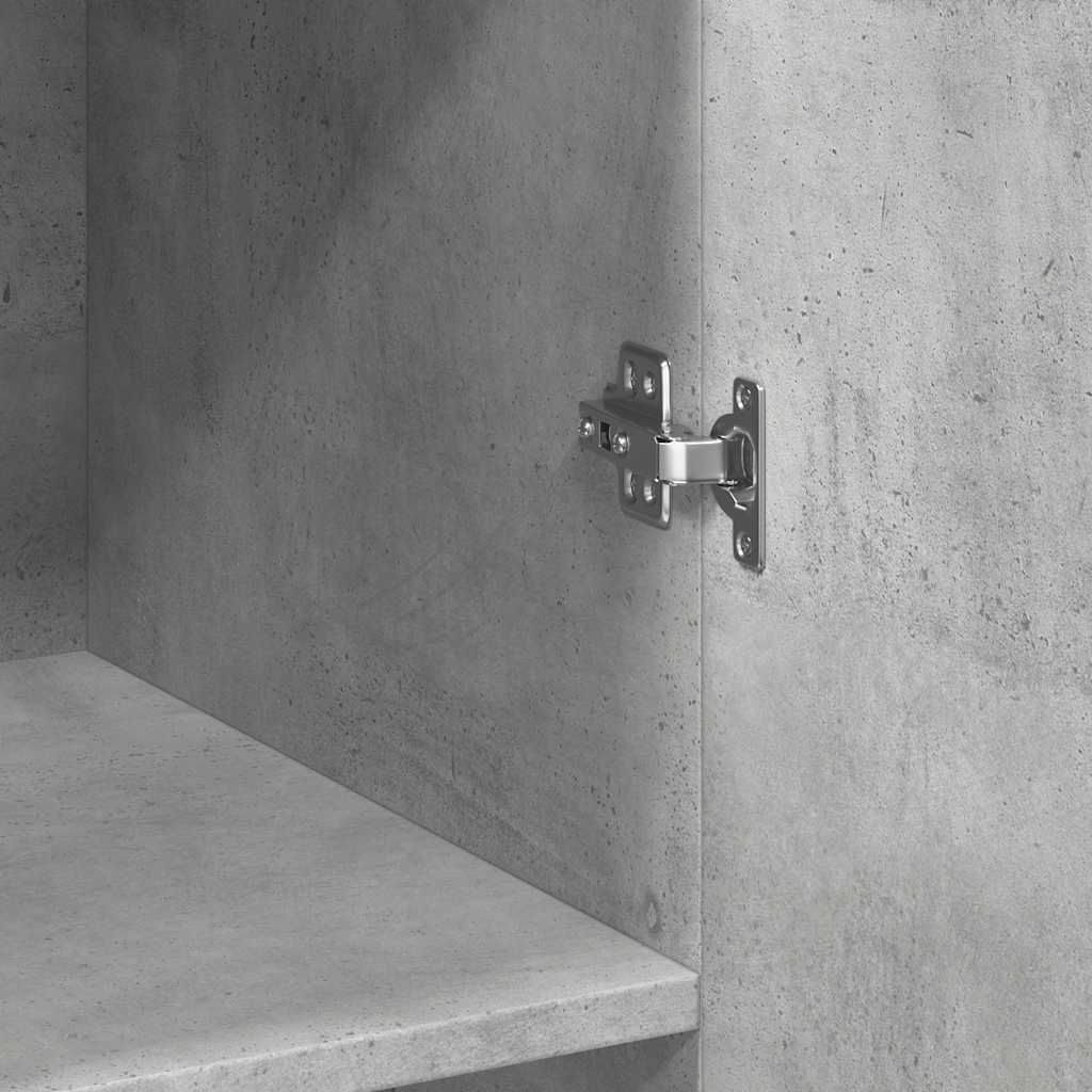 vidaXL Ντουλάπι Γκρι Σκυροδέματος 70x42,5x185 εκ. Επεξεργασμένο Ξύλο