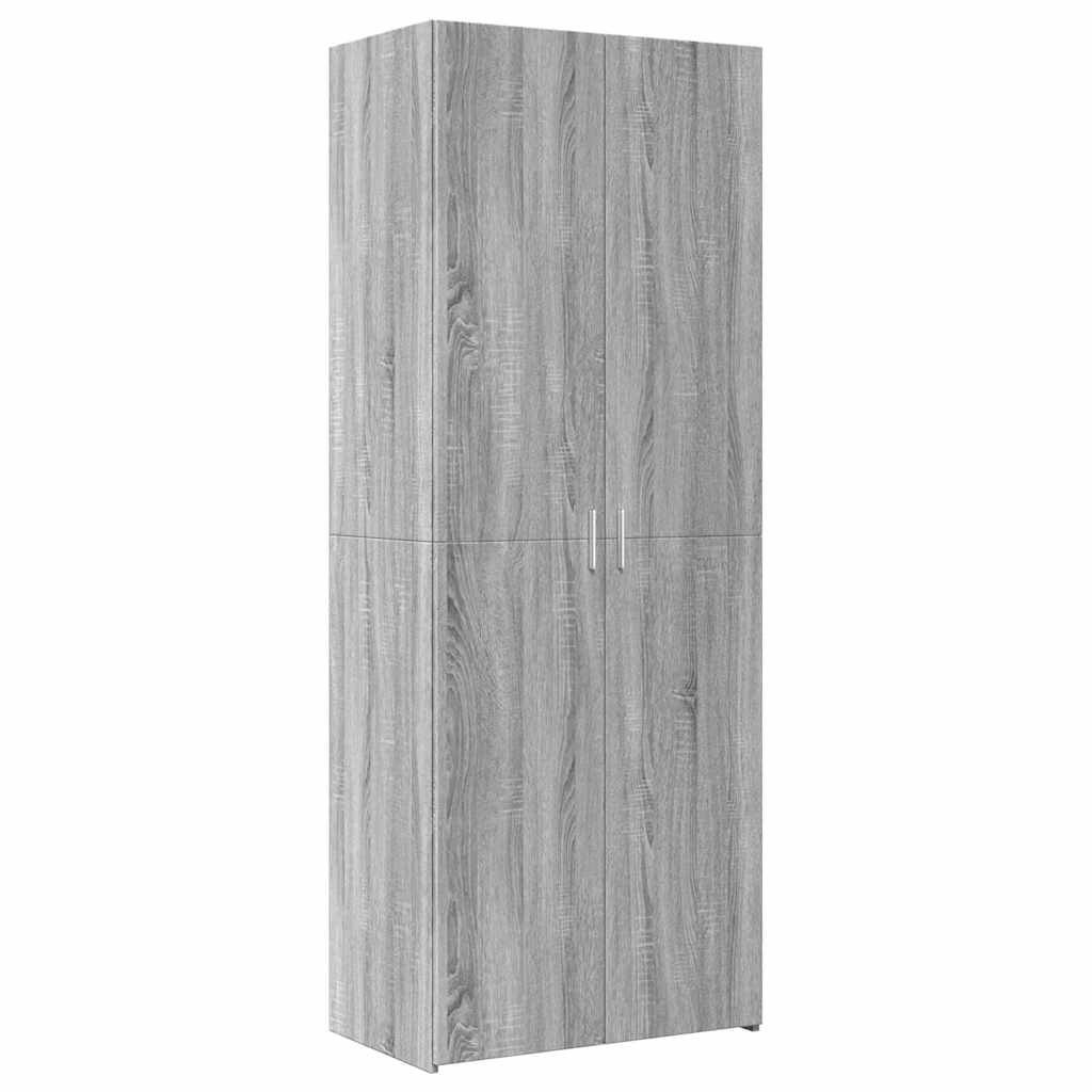 vidaXL Ντουλάπι Γκρι Sonoma 70x42,5x185 εκ. από Επεξεργασμένο Ξύλο