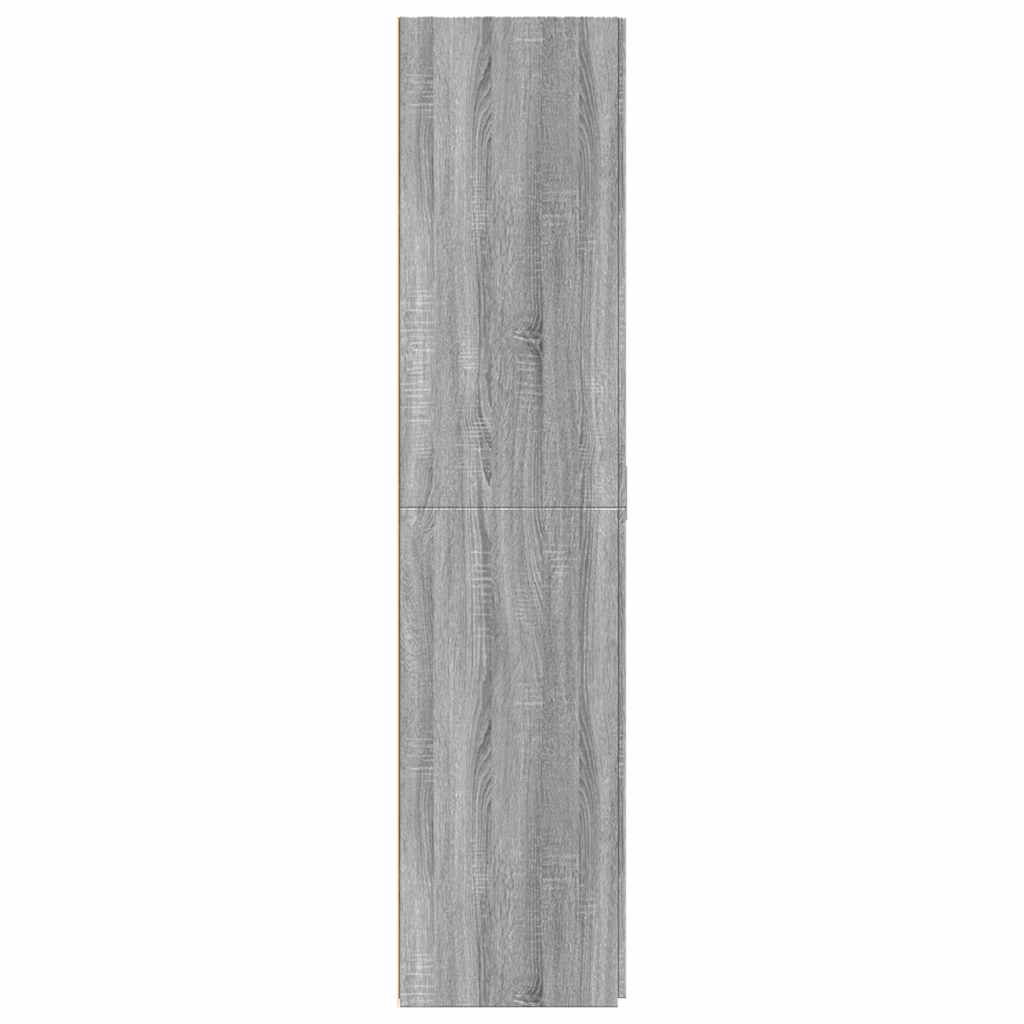 vidaXL Ντουλάπι Γκρι Sonoma 70x42,5x185 εκ. από Επεξεργασμένο Ξύλο