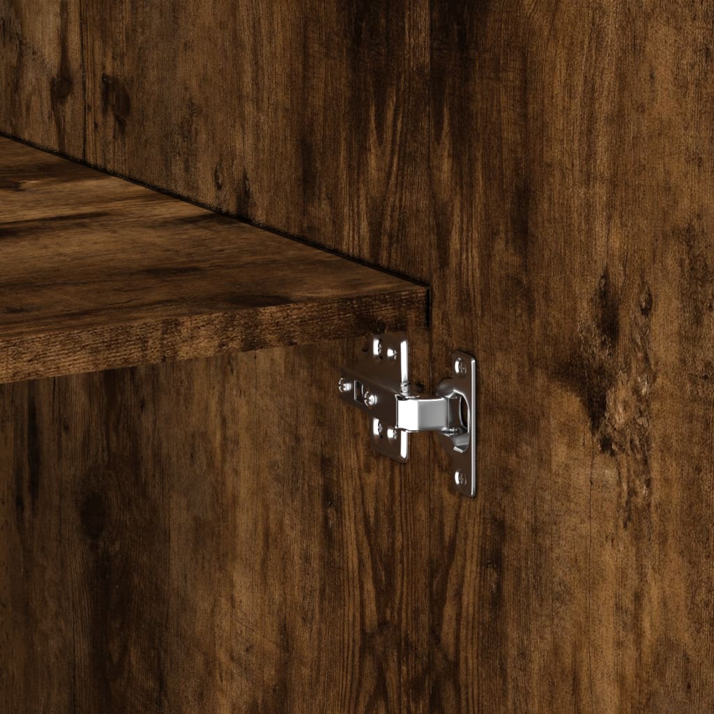 vidaXL Ντουλάπα Καπνιστή Δρυς 80x42,5x185 εκ. από Επεξεργασμένο Ξύλο