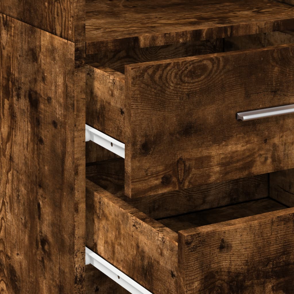 vidaXL Ντουλάπι Καπνιστή Δρυς 40x42,5x185 εκ. από Επεξεργασμένο Ξύλο