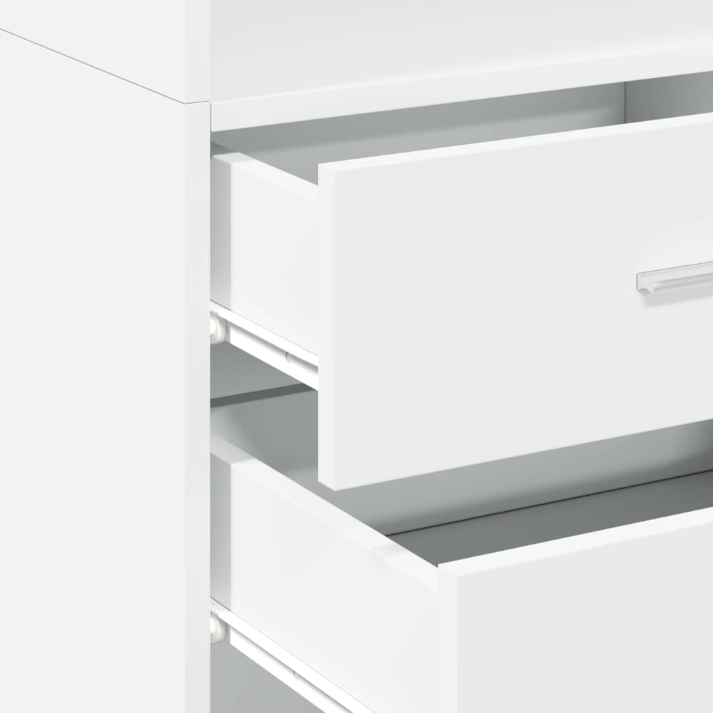 vidaXL Ντουλάπι Λευκό 45x42,5x185 εκ. από Επεξεργασμένο Ξύλο
