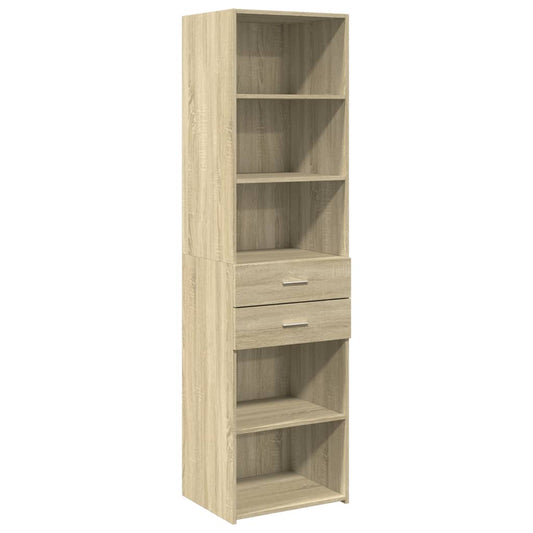 vidaXL Ντουλάπι Sonoma Δρυς 50x42,5x185 εκ. από Επεξεργασμένο Ξύλο
