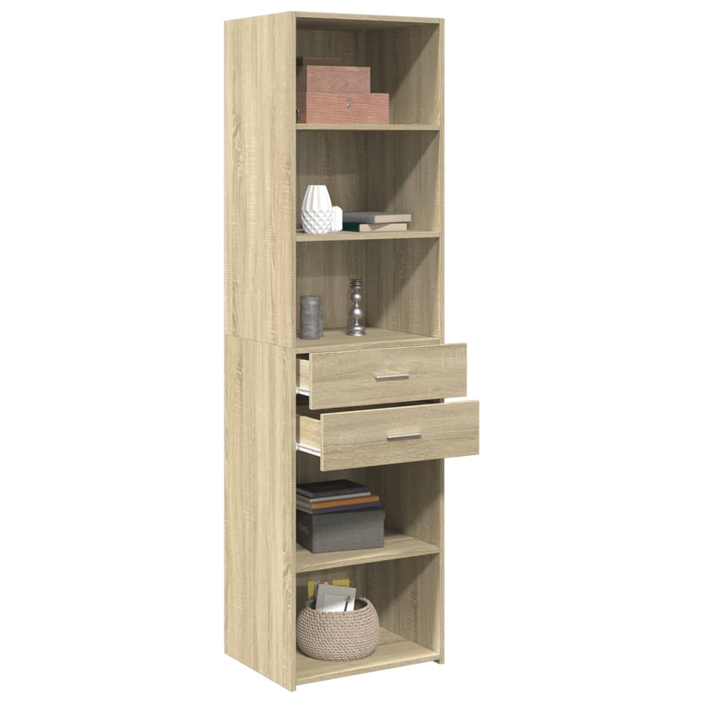 vidaXL Ντουλάπι Sonoma Δρυς 50x42,5x185 εκ. από Επεξεργασμένο Ξύλο