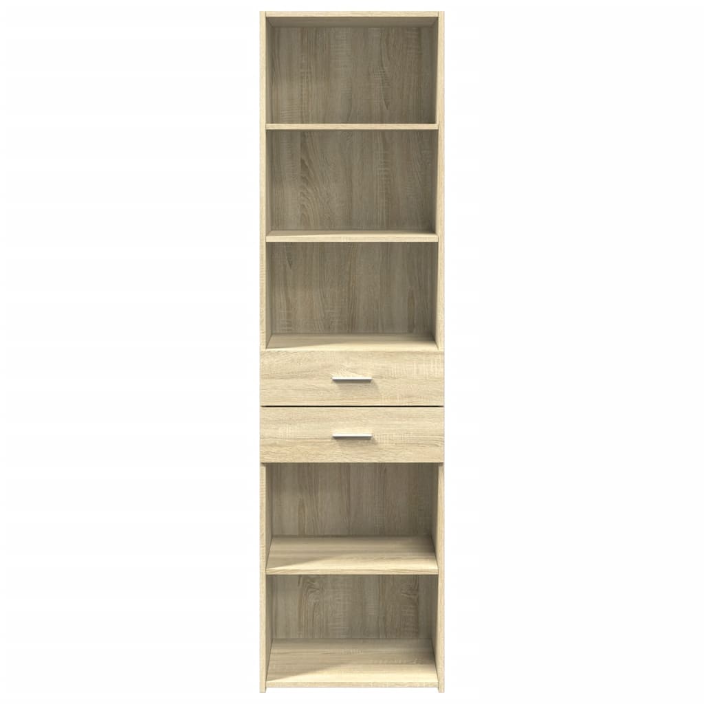 vidaXL Ντουλάπι Sonoma Δρυς 50x42,5x185 εκ. από Επεξεργασμένο Ξύλο