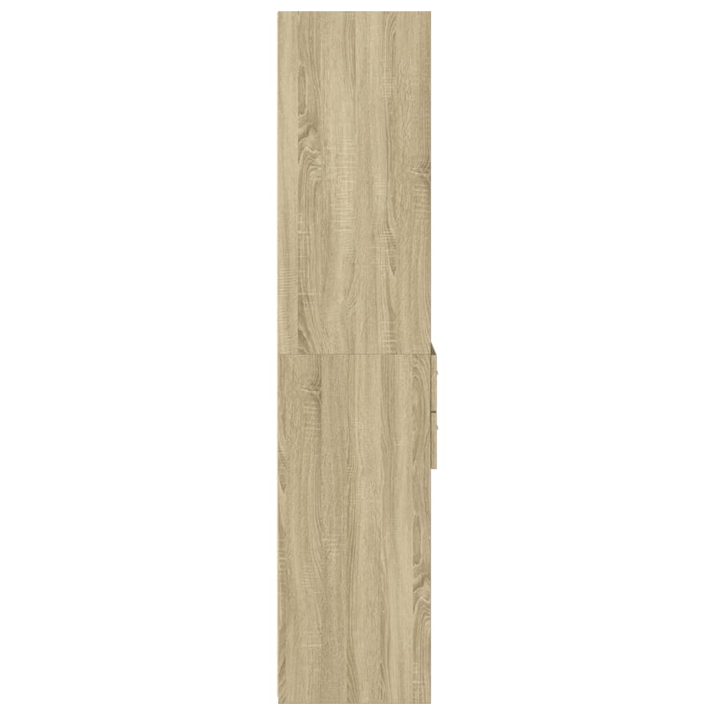 vidaXL Ντουλάπι Sonoma Δρυς 50x42,5x185 εκ. από Επεξεργασμένο Ξύλο
