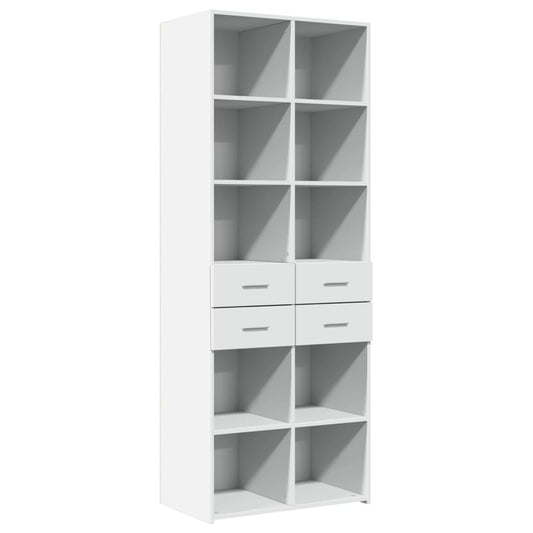 vidaXL Ντουλάπι Λευκό 70x42,5x185 εκ. Επεξεργασμένο Ξύλο