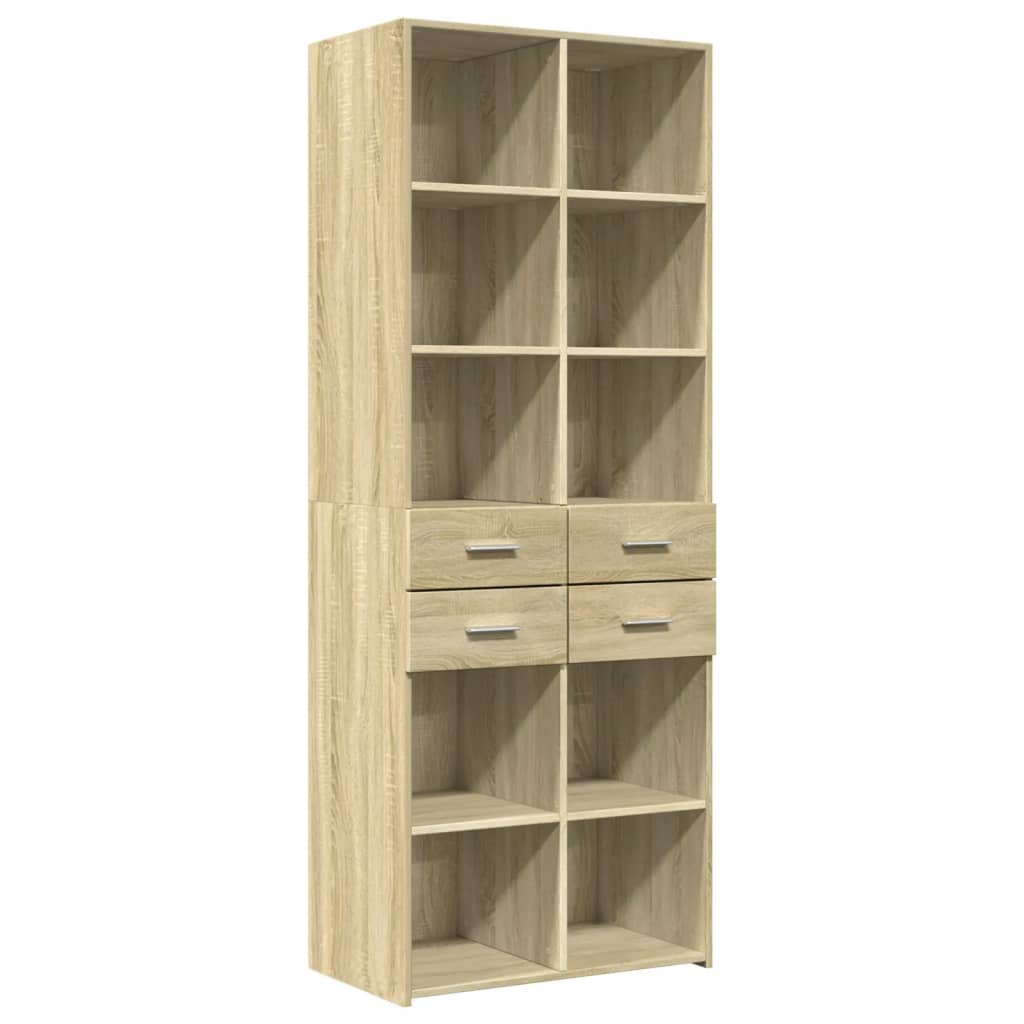 vidaXL Ντουλάπι Sonoma Δρυς 70x42,5x185 εκ. από Επεξεργασμένο Ξύλο
