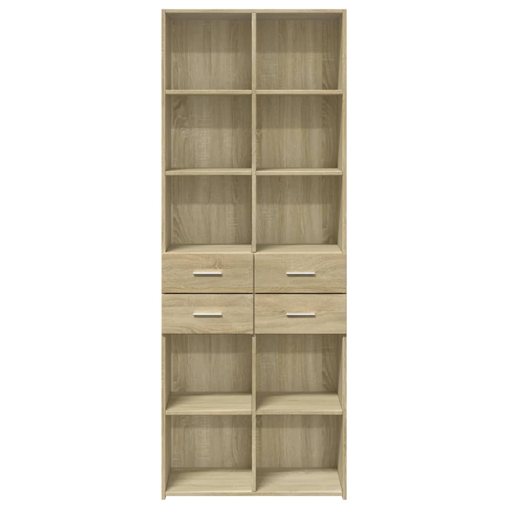 vidaXL Ντουλάπι Sonoma Δρυς 70x42,5x185 εκ. από Επεξεργασμένο Ξύλο