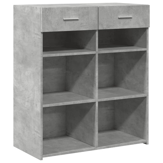 vidaXL Ντουλάπι Γκρι Σκυροδέματος 80x42,5x93 εκ. Επεξεργασμένο Ξύλο