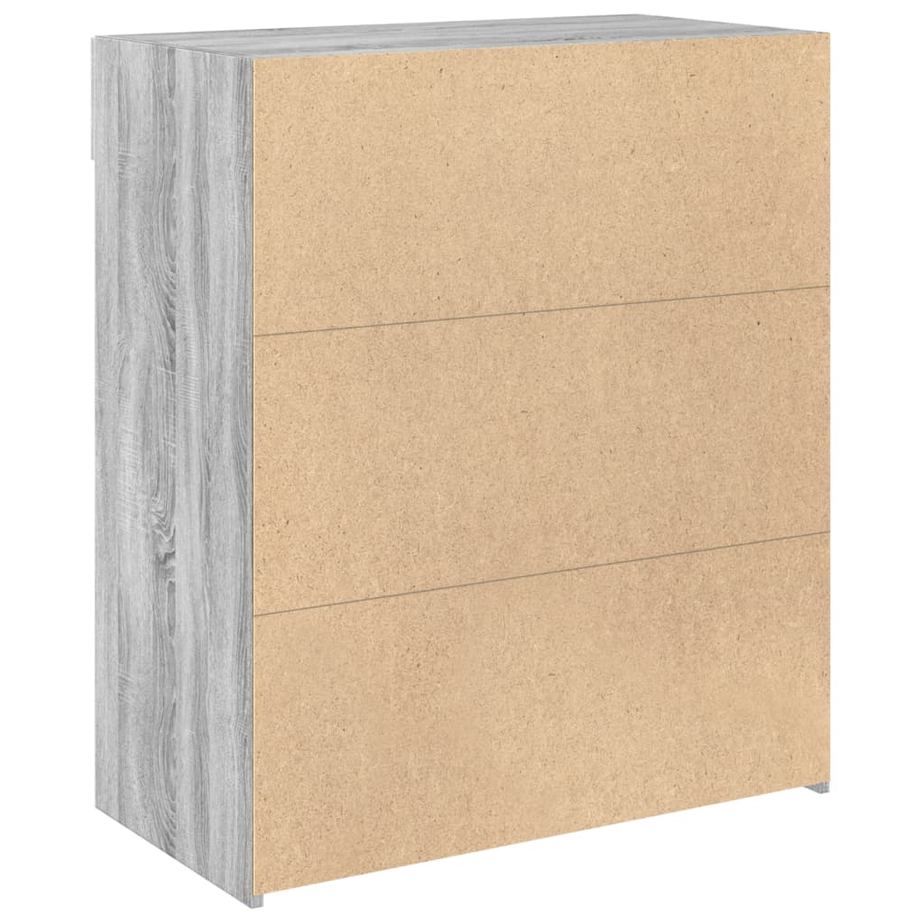 vidaXL Ντουλάπι Γκρι Sonoma 80x42,5x93 εκ. από Επεξεργασμένο Ξύλο