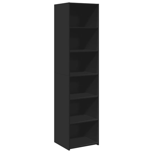 vidaXL Ντουλάπι Μαύρο 45x41x185 εκ. Επεξεργασμένο Ξύλο
