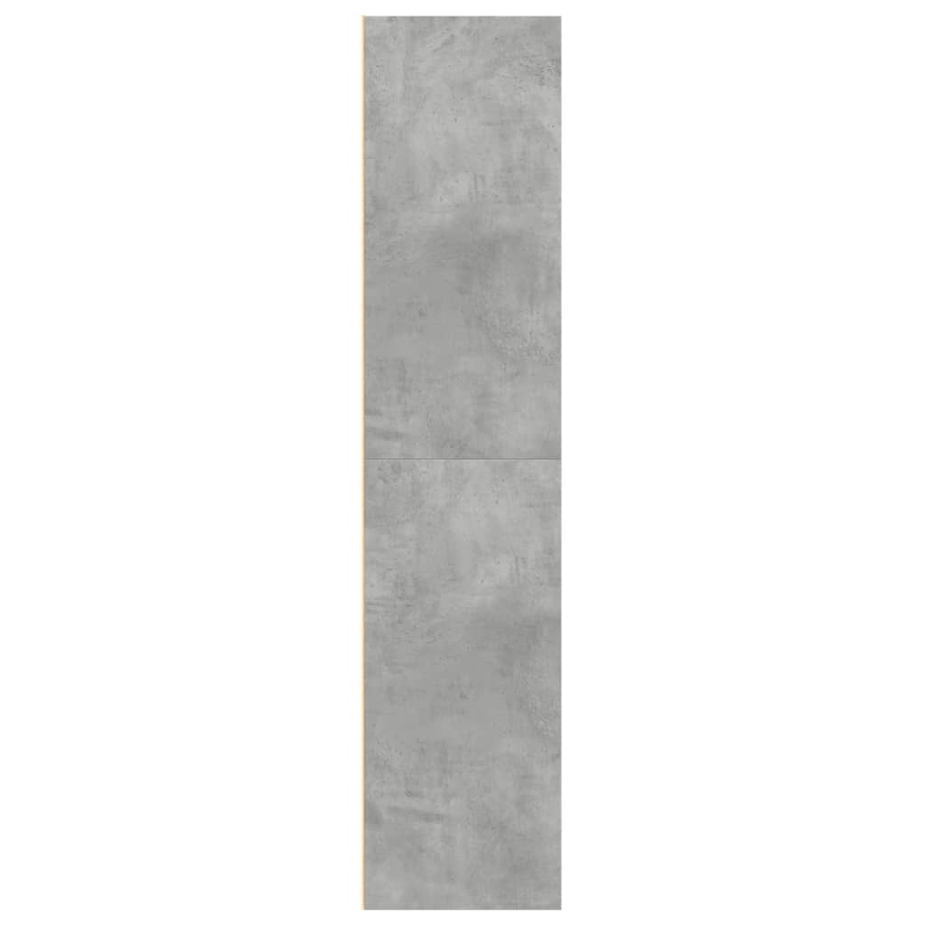 vidaXL Ντουλάπι Γκρι Σκυροδέματος 70x41x185 εκ. Επεξεργασμένο Ξύλο