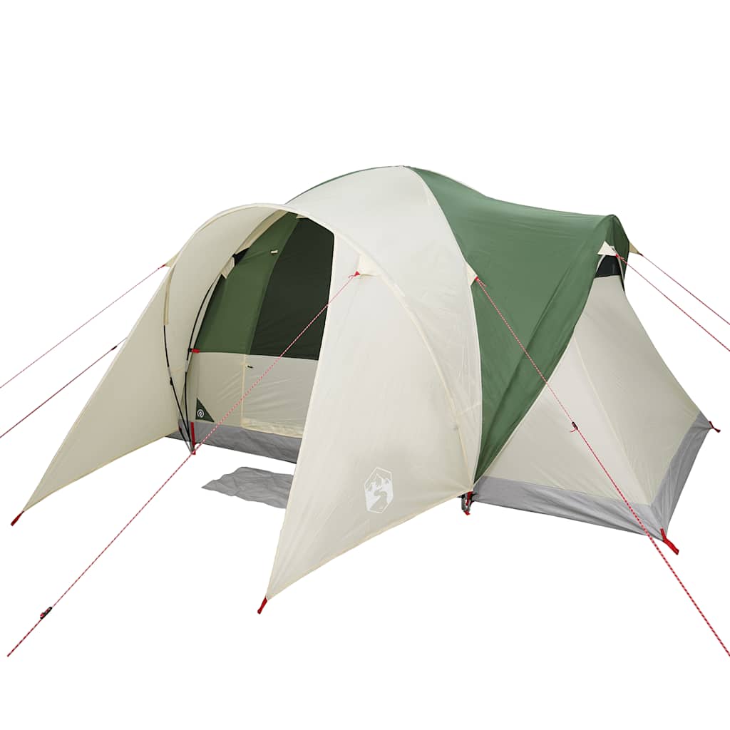 vidaXL Σκηνή Οικογένειας 6 Ατόμων Αδιάβροχη Πράσινη