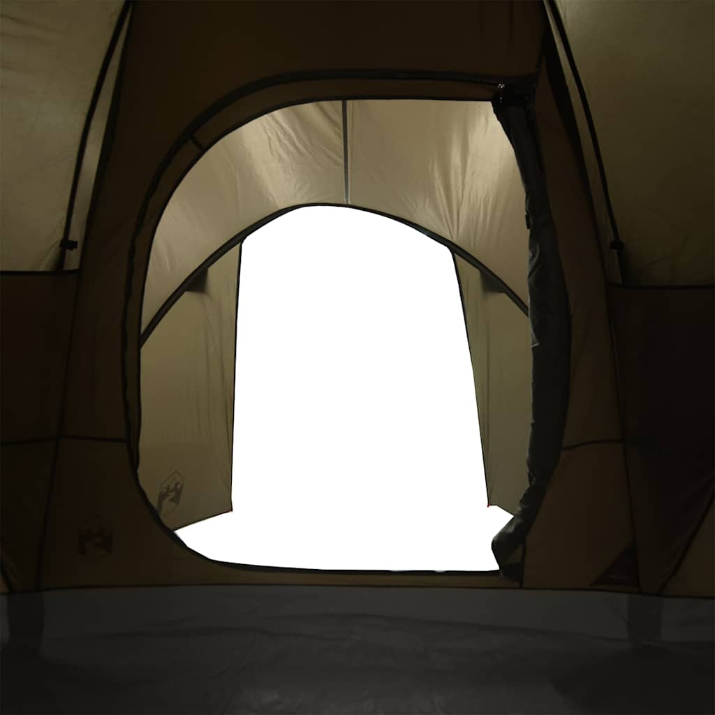 vidaXL Σκηνή Οικογένειας 6 Ατόμων Αδιάβροχη Καφέ